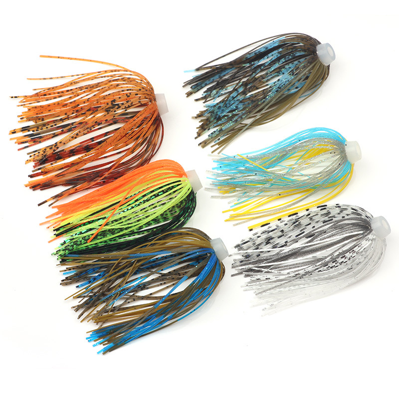5 pcs/lot 88 Strands 64mm Sili - Fishing Lure Spinnerbait 评论和价格