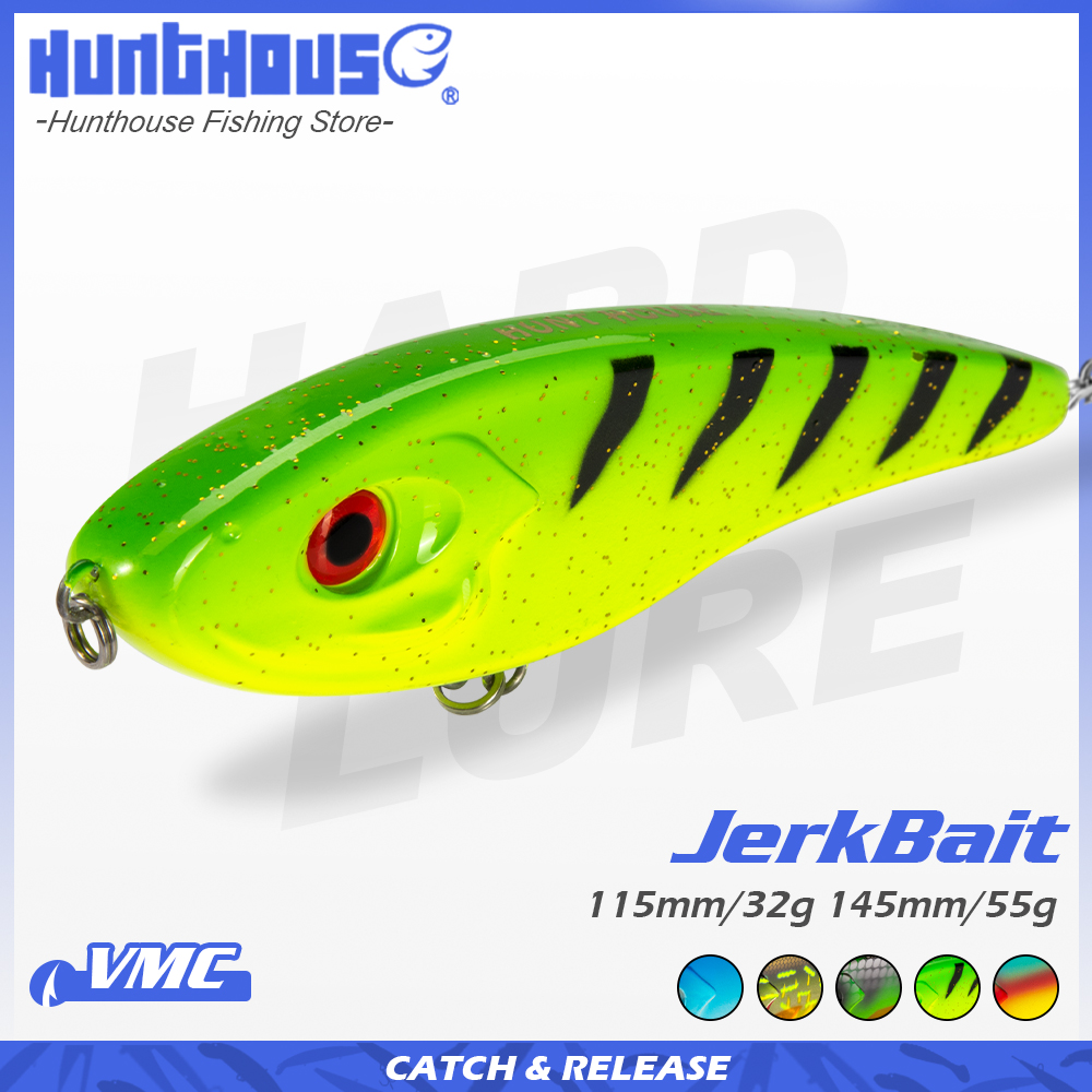 Hunthouse Jerkbait Musky Buste - Fishing Lure Jerkbait 评论和价格