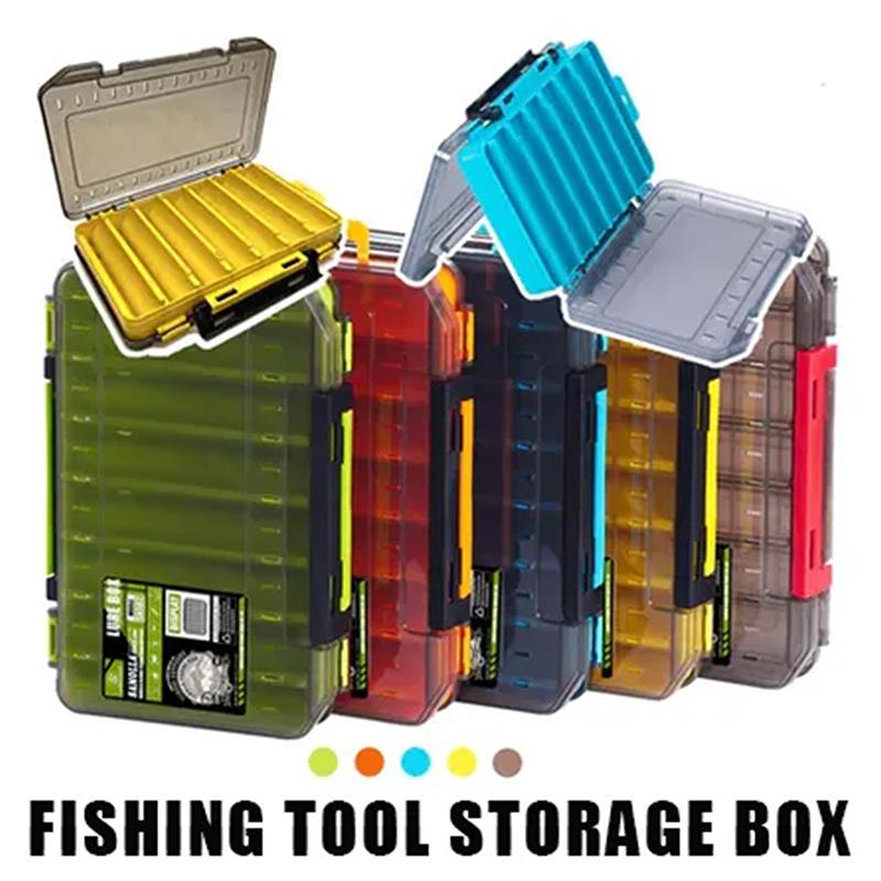 Double-Sided Compact Tackle Bo - Fishing Lure Box 评论和价格