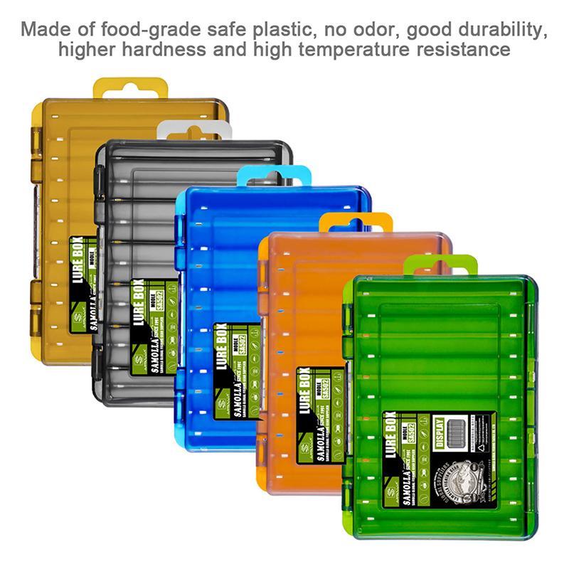 Double-Sided Compact Tackle Bo - Fishing Lure Box 评论和价格