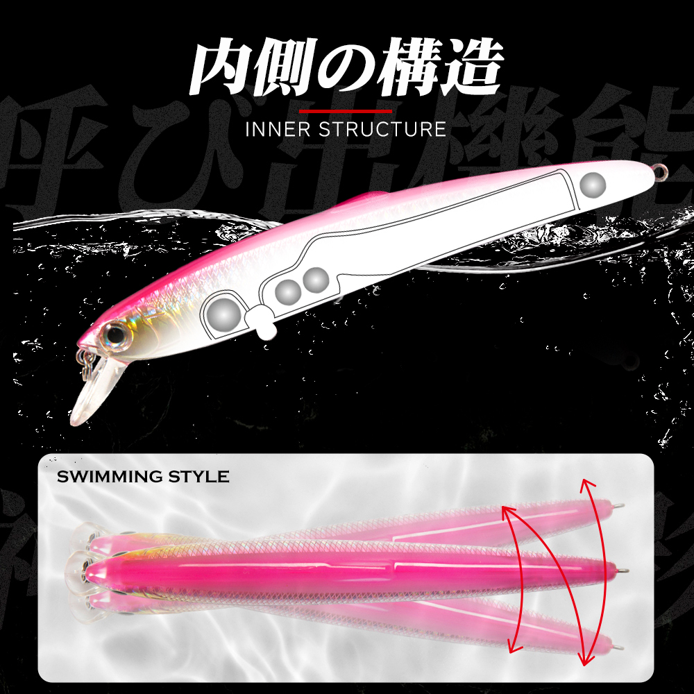 Hunthouse Saruna Minnow Jerkba - Fishing Lure Jerkbait 评论和价格